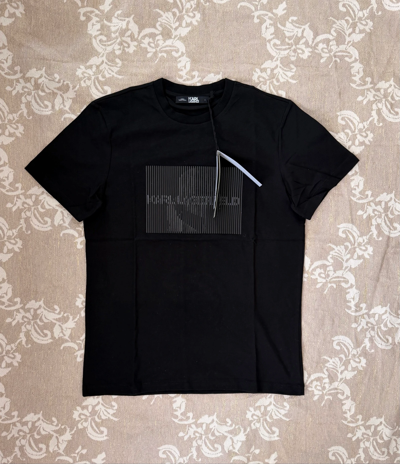 Karl Lagerfeld authentic 100% organic cotton T-Shirt size S black – photo 2